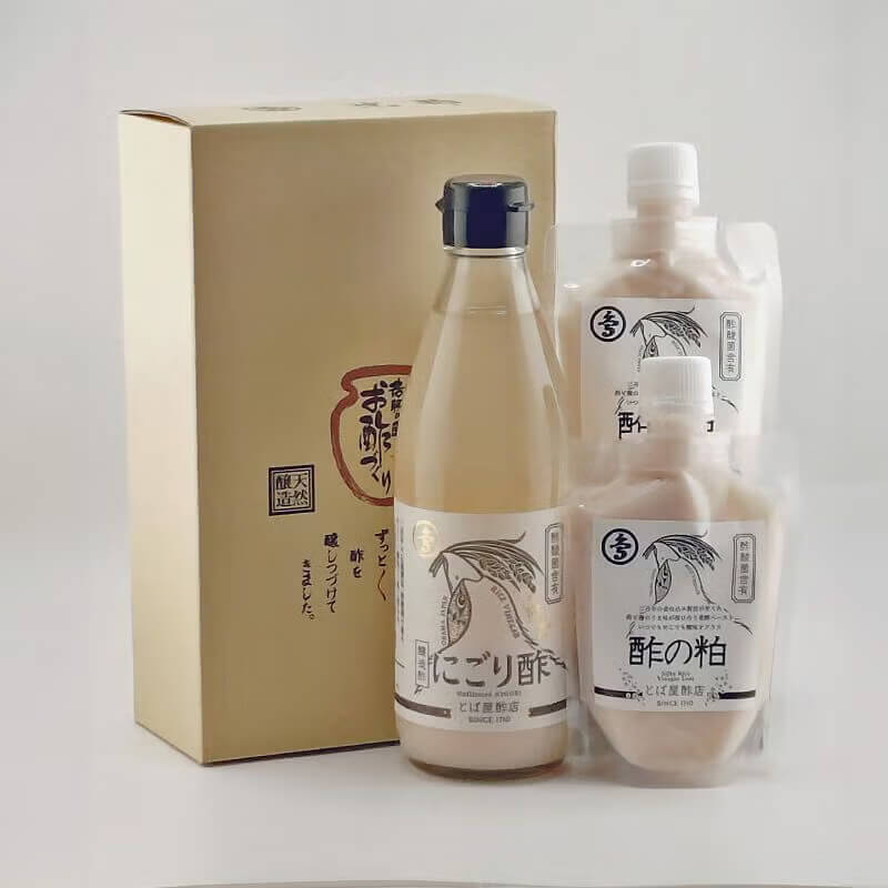 酢酸菌含有ギフトセット（にごり酢・酢の粕）