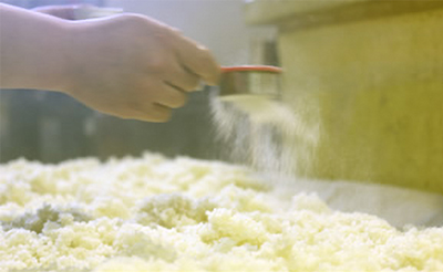 米麹を一昼夜 手作業で仕込んだ濃厚な甘酒