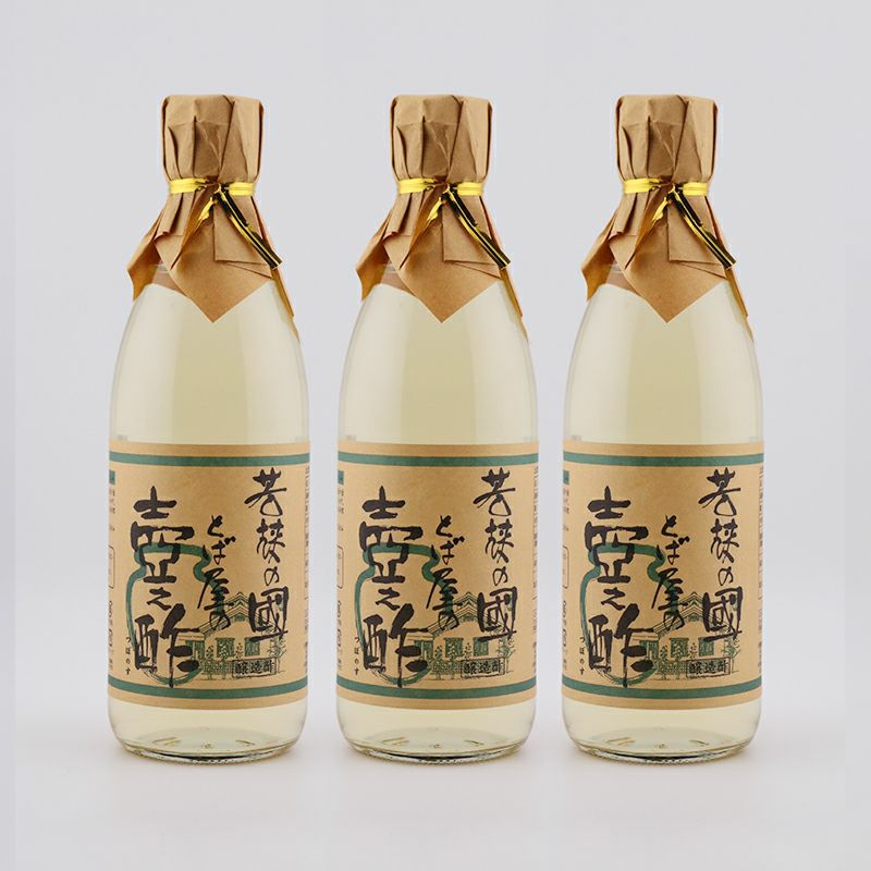 純米酢 壺之酢 360ml×3本｜少量ずつ使う方におすすめ